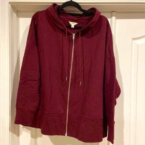 Plus Size Zip Up Hoodie - size 2X